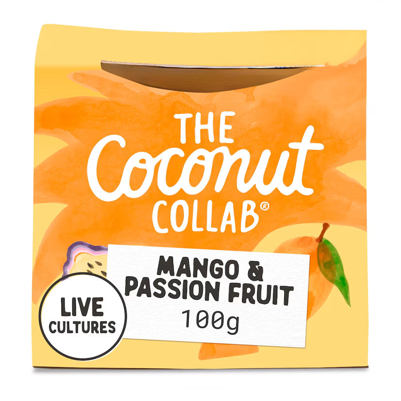 COCONUT COLLAB MANGO & PASSIONFRUIT DAIRY FREE YOGHURT (100g) x 6