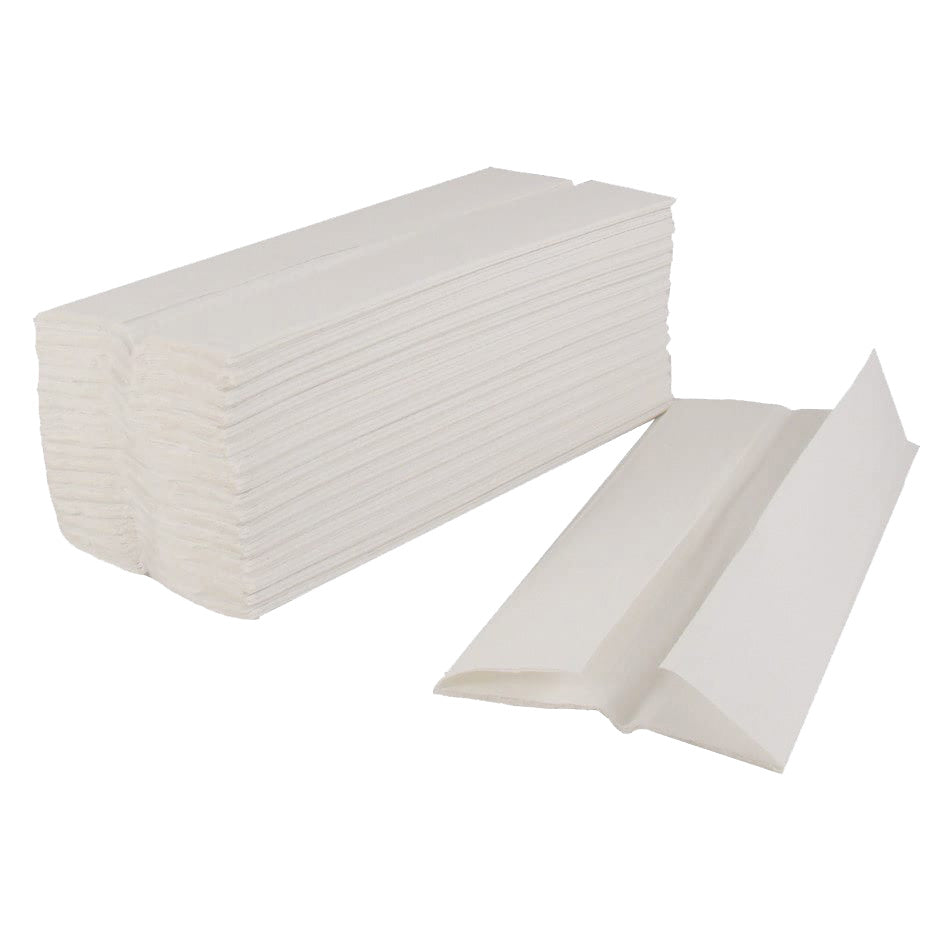 STAPLES C-FOLD 2 PLY PAPER HAND TOWELS WHITE (162-pack) x 15