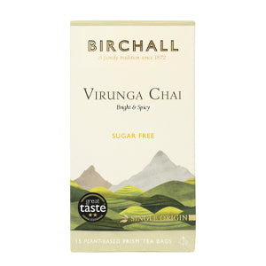 BIRCHALL TEA VIRUNGA CHAI PRISM TEA BAGS X 15