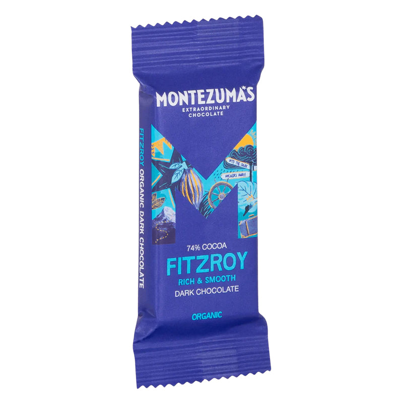 MONTEZUMAS FTZROY ORGANIC 74% DARK CHOCOLATE (25g) x 26