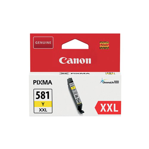 CANON CLI-581XXL INK CARTRIDGE EXTRA HIGH YIELD YELLOW 1997C