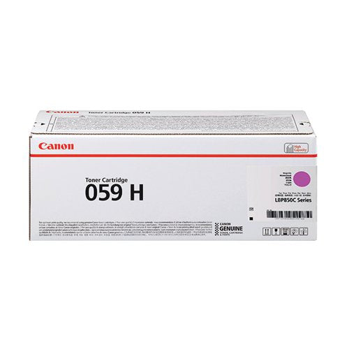 CANON 059H TONER CARTRIDGE HIGH YIELD MAGENTA 3625C001