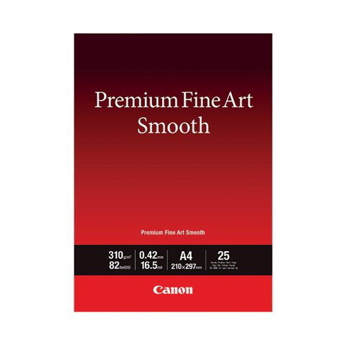 CANON PREMIUM FINE ART PAPER FA-SM2 SMOOTH A4 (PACK OF 25) 1