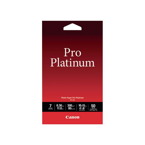 CANON PRO PLATINUM PHOTO PAPER 4X6 INCH (PACK OF 50) 2768B01
