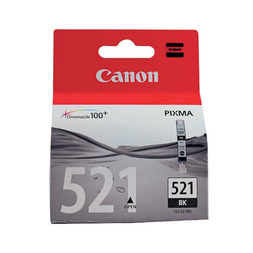CANON CLI-521BK INK CARTRIDGE BLACK 2933B001