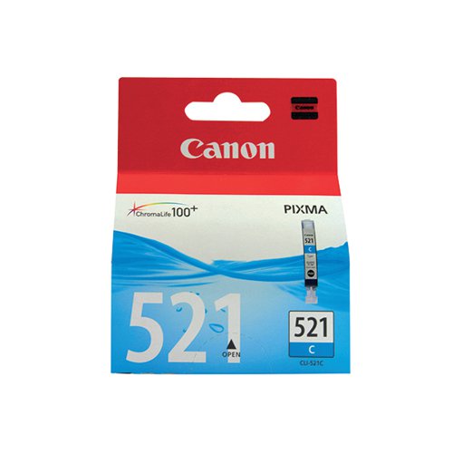 CANON CLI-521C INK CARTRIDGE CYAN 2934B001
