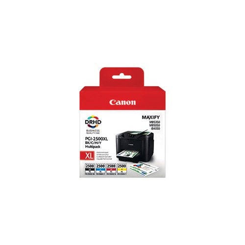 CANON PGI-2500XL INK CARTRIDGES HIGH YIELD CMYK MULTIPACK 92