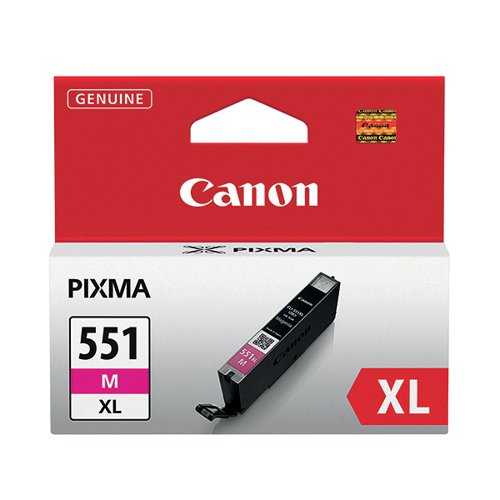 CANON CLI-551M INK CARTRIDGE HIGH YIELD MAGENTA 6445B001