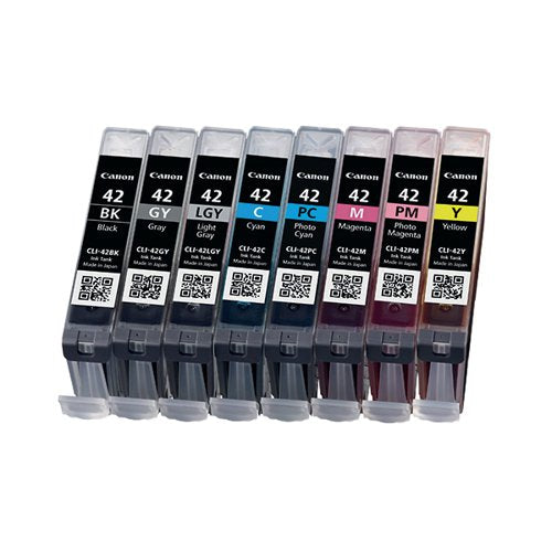 CANON CLI-42 INK CARTRIDGES CMYK/GY/LGY/PC/PM MULTIPACK 6384