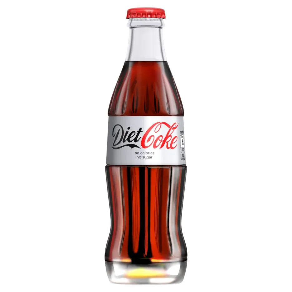 DIET COKE ICON GLASS BOTTLES (330ml) x 24