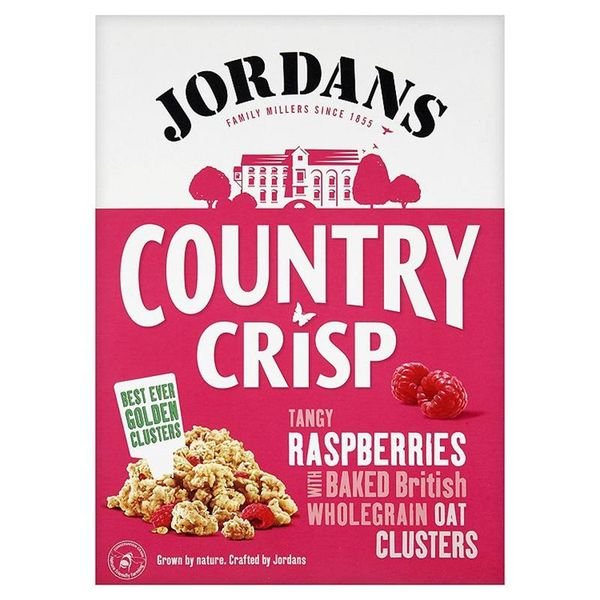 JORDANS COUNTRY CRISP RASPBERRIES (500g) x 6