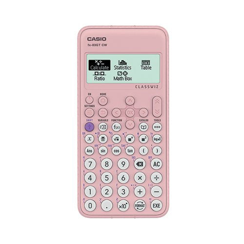 CASIO CLASSWIZ SCIENTIFIC CALCULATOR PINK FX-83GTCW-PK-W-UT