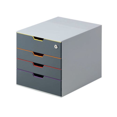 DURABLE VARICOLOR SAFE 4 DRAWER LOCKABLE GDPR COLOUR CODED D