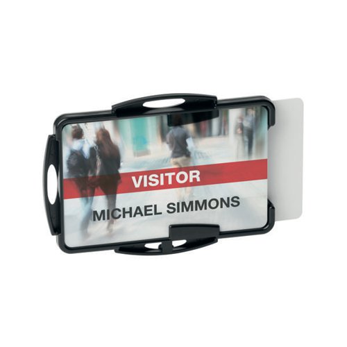 DURABLE ECO 2 CARD RECYCLED PLASTIC SECURITY ID BADGE HOLDER