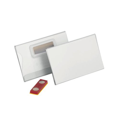 DURABLE CLICK FOLD MAGNET NAME TAG BADGE HOLDER 54X90MM (PAC