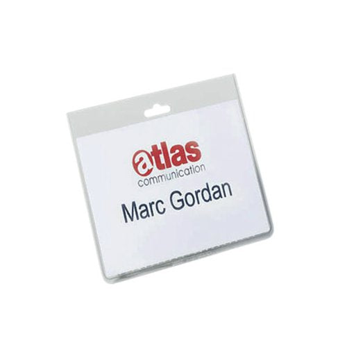DURABLE NAME BADGE ID CARD HOLDERS WITH INSERT CARDS 60X90MM