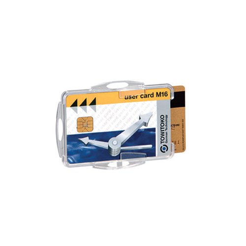 DURABLE DUAL SECURITY PASS CARD HOLDER 54X85MM CLEAR (PACK O