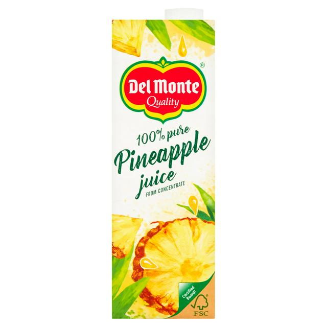 DEL MONTE PURE PINEAPPLE JUICE (1L) x 6