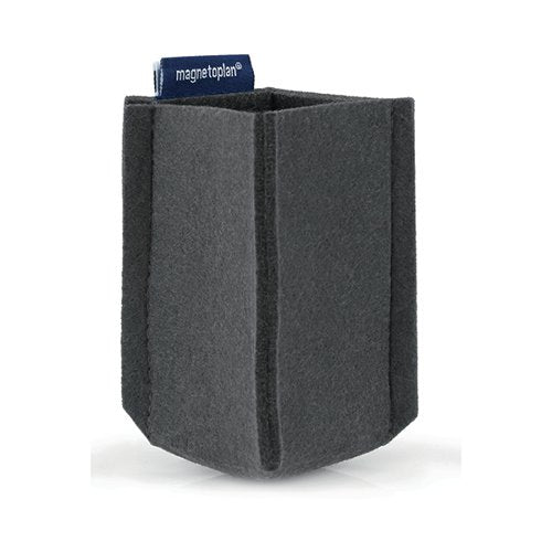 MAGNETOPLAN MAGNETOTRAY FELT PEN HOLDER SMALL 60X60X100MM GR