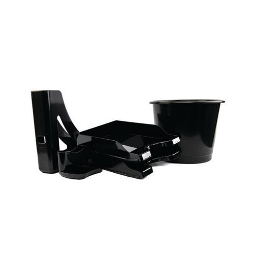 DEFLECTO SUSTAINABLE DESKTOP STARTER KIT BLACK CP175RCBLK