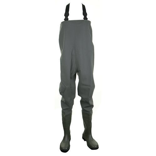 DUNLOP PVC NON-SAFETY CHEST WADER 1PR GREEN 11 PCW11