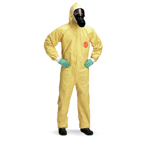 DUPONT TYCHE 2000C CHA5 HOODED COVERALL YELLOW 3XL TYCBS3XL