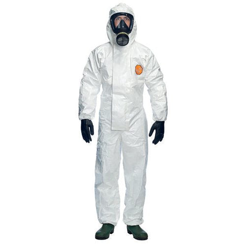 DUPONT TYCHE 4000S CHZ5 HOODED COVERALL WHITE L TY4000BSL