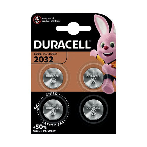 DURACELL 2032 LITHIUM COIN BATTERY (PACK OF 4) ECR2032