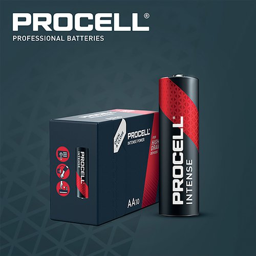 DURACELL PROCELL INTENSE 1.5 AA BATTERY (PACK OF 10) 5000394136878