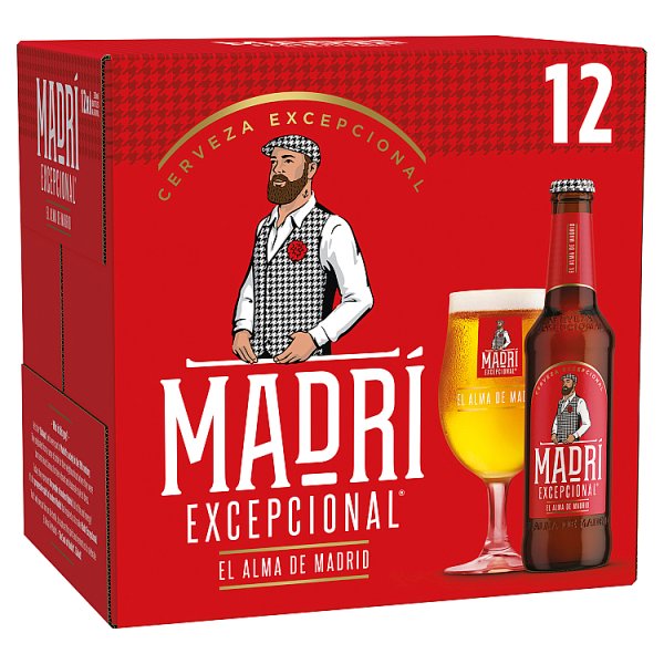 MADRI EXCEPCIONAL LAGER 12X330ML BOTTLES