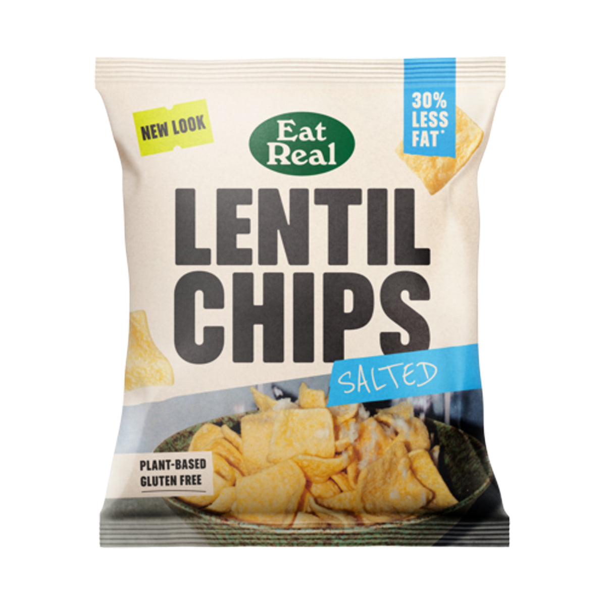 EAT REAL LENTIL CHIPS SALTED (40g) x 18