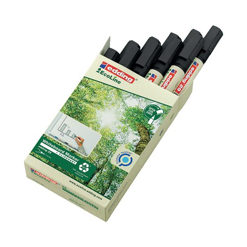 EDDING 29 ECOLINE WHITEBOARD MARKER BLACK (PACK OF 10) 4-290