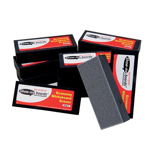 SHOW-ME WHITEBOARD ERASER (12 PACK) EWE12