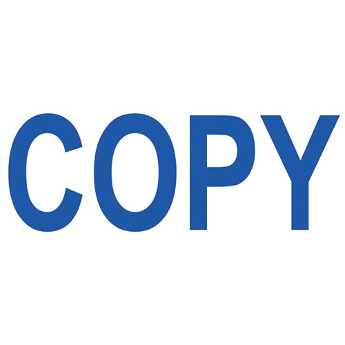 COLOP GREEN LINE WORD STAMP COPY BLUE (IMPRESSION SIZE: 38X1