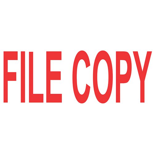 COLOP GREEN LINE WORD STAMP FILE COPY RED C144837FICO
