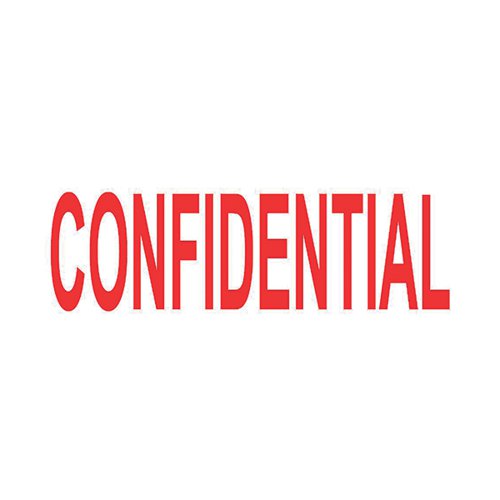 COLOP GREEN LINE WORD STAMP CONFIDENTIAL RED GLP20CONF