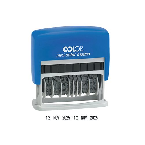 COLOP S120/DD DOUBLE DATER SELF INKING STAMP 131983