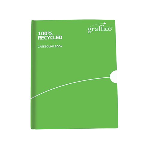GRAFFICO RECYCLED CASEBOUND NOTEBOOK 160 PAGES A4 EN08054