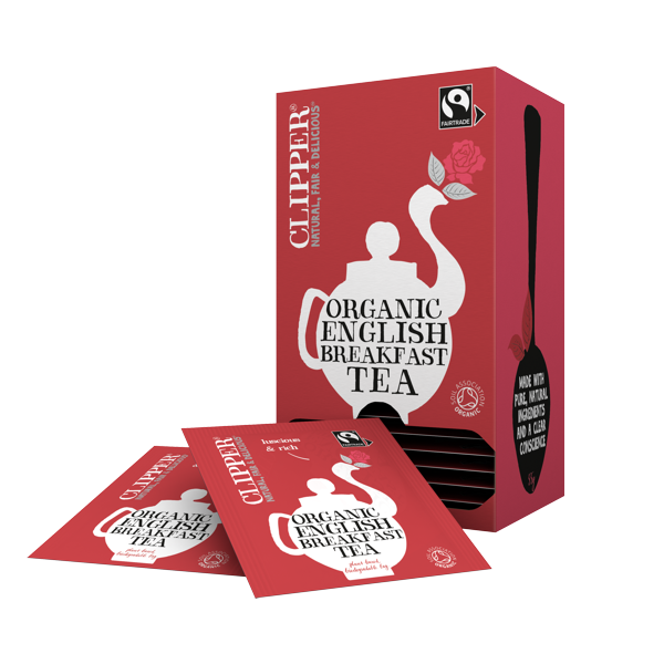 CLIPPER FAIRTRADE ORGANIC ENGLISH BREAKFAST TEA (25) X 6