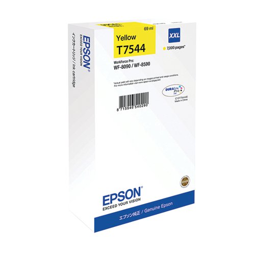 EPSON T7544 DURABRITE PRO INK CARTRIDGE EXTRA HIGH YIELD YEL