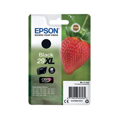EPSON 29XL STRAWBERRY CLARIA HOME INK CARTRIDGE HIGH YIELD B