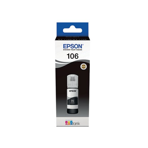 EPSON 106 ECOTANK INK BOTTLE PHOTO BLACK C13T00R140
