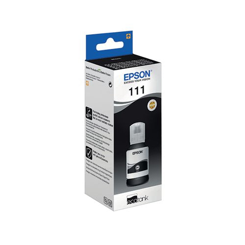 EPSON 111 ECOTANK INK BOTTLE PIGMENT BLACK C13T03M140