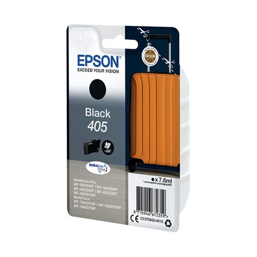 EPSON 405 SUITCASE DURABRITE ULTRA INK CARTRIDGE BLACK C13T0