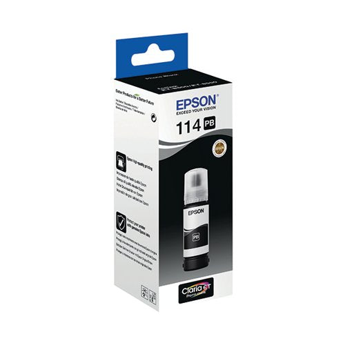 EPSON 114 ECOTANK INK BOTTLE PHOTO BLACK C13T07B140