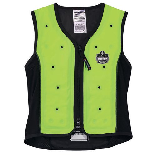 ERGODYNE PREMIUM DRY EVAPORATIVE COOLING VEST LIME GREEN L E