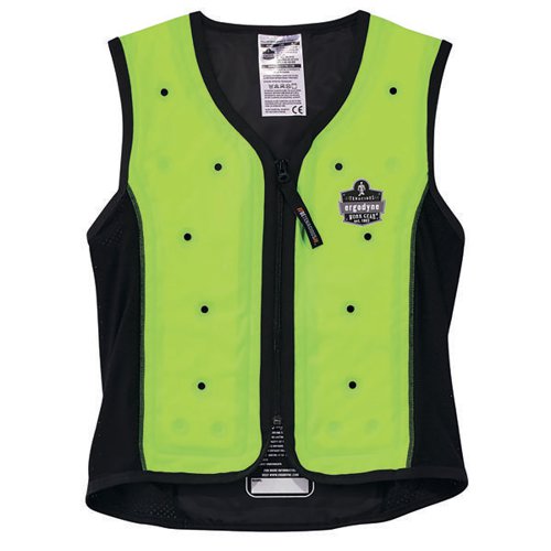 ERGODYNE PREMIUM DRY EVAPORATIVE COOLING VEST LIME GREEN 2XL