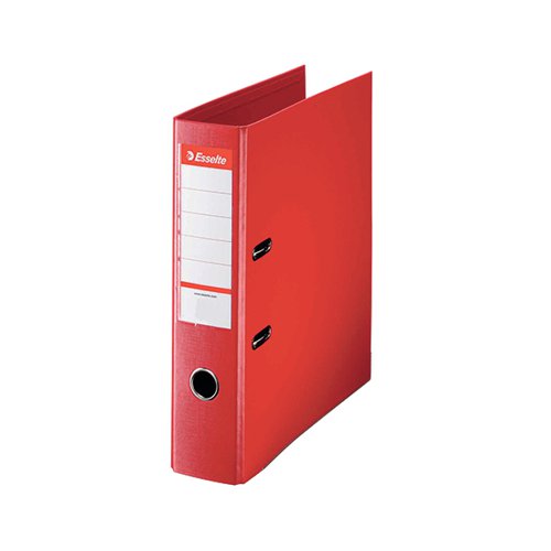 ESSELTE 75MM LEVER ARCH FILE POLYPROPYLENE A4 RED (PACK OF 1
