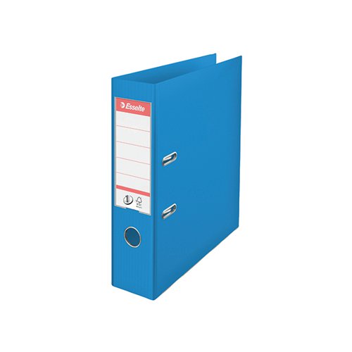 ESSELTE 75MM LEVER ARCH FILE POLYPROPYLENE A4 BLUE (PACK OF