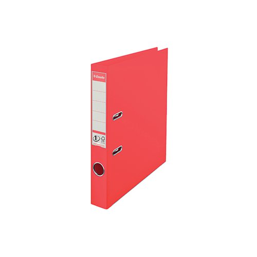 ESSELTE 50MM LEVER ARCH FILE POLYPROPYLENE A4 RED (PACK OF 1